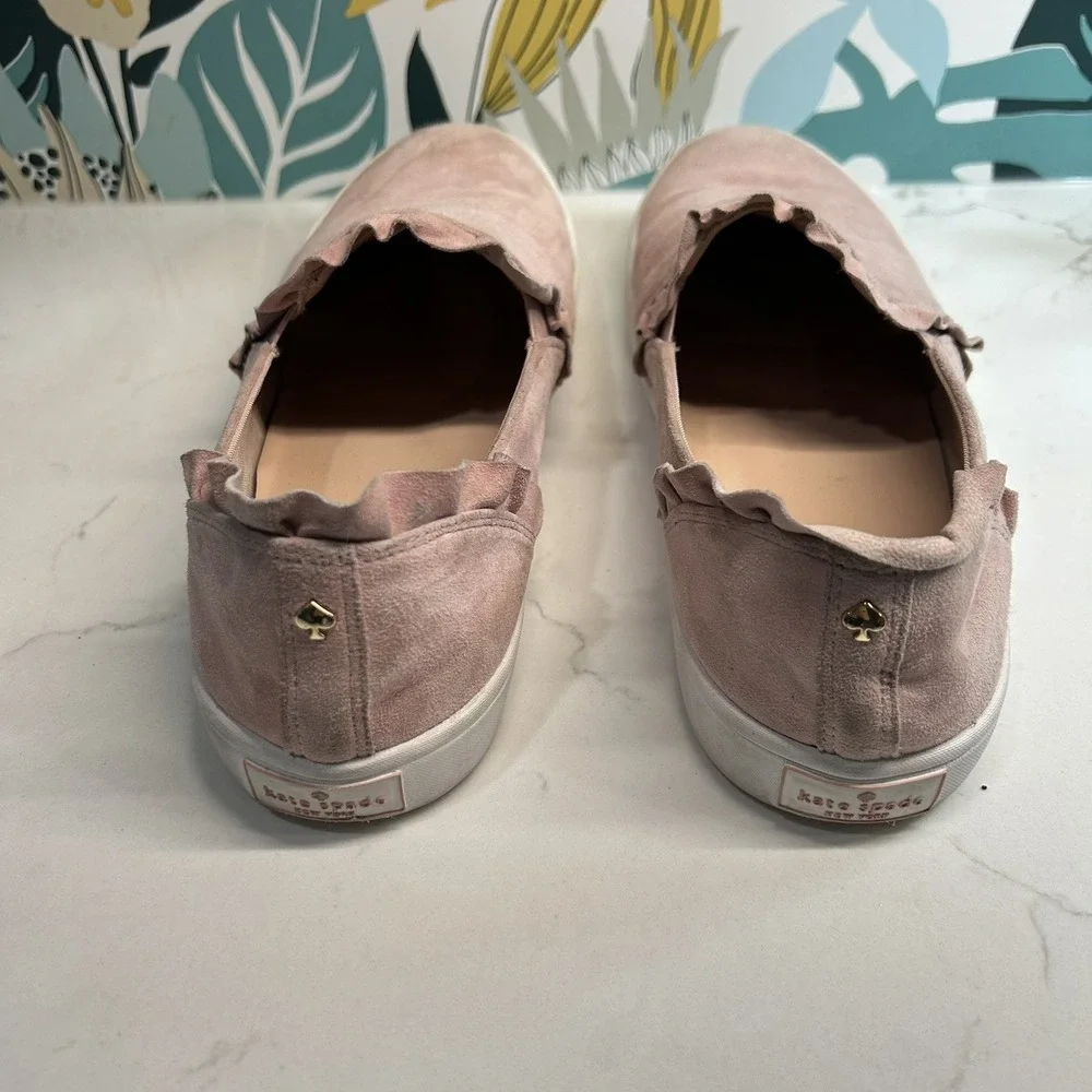 Beautiful Kate Spade Lilly Suede Slip‎ On Pink Womens Size 8.5